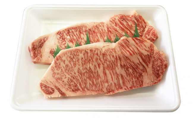 「いしかわ牛」または「福島牛」和牛ロース肉約250gステーキ用×2